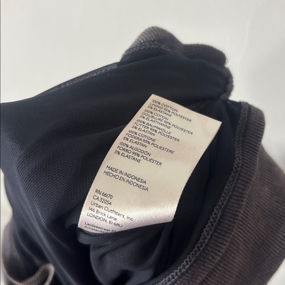 Free People Grey Boulevard Bow Tie Sleeves Tank Top Crop Top Shirt Stretch Small - Picture 7 of 10